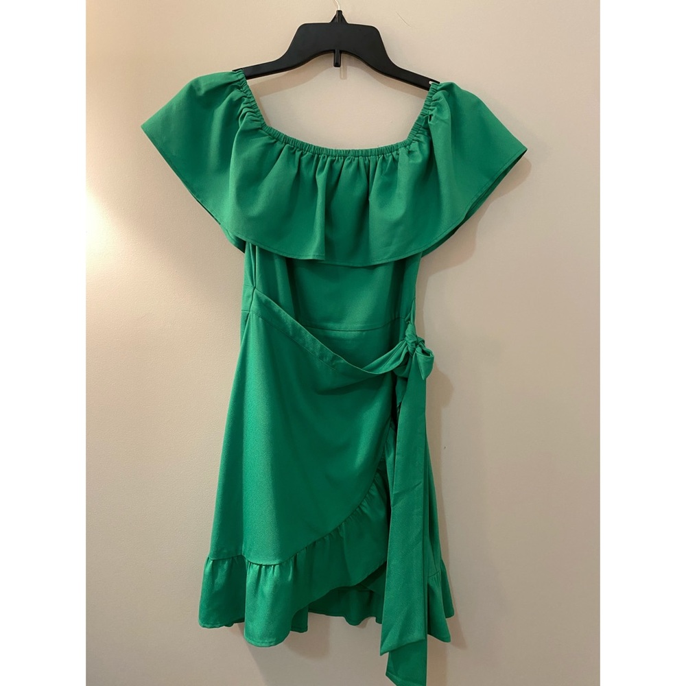 Green Ruffle Dress! - Picture 2 of 4